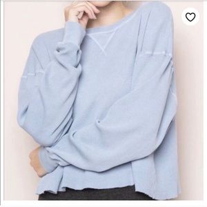 Brandy Melville J Galt Waffle Knit Crop Top EUC